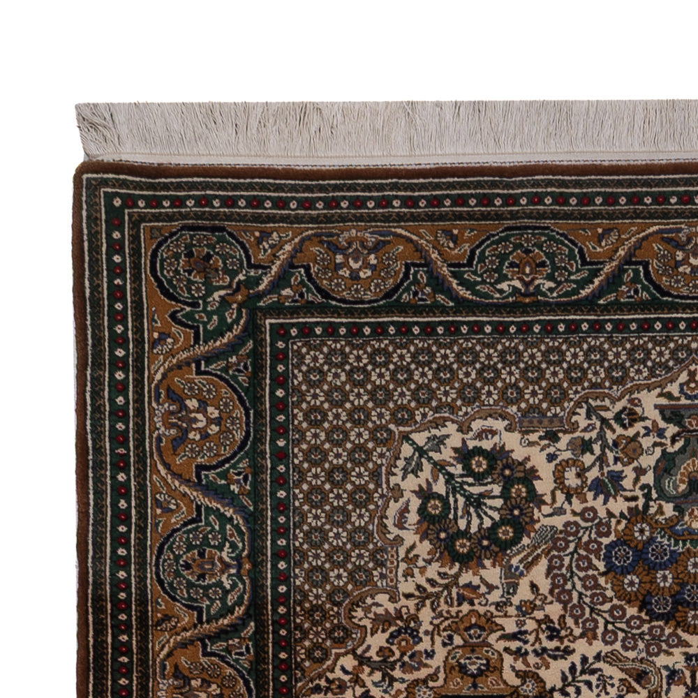 Perserteppich - Ghom - 226 x 135 cm - dunkelbeige