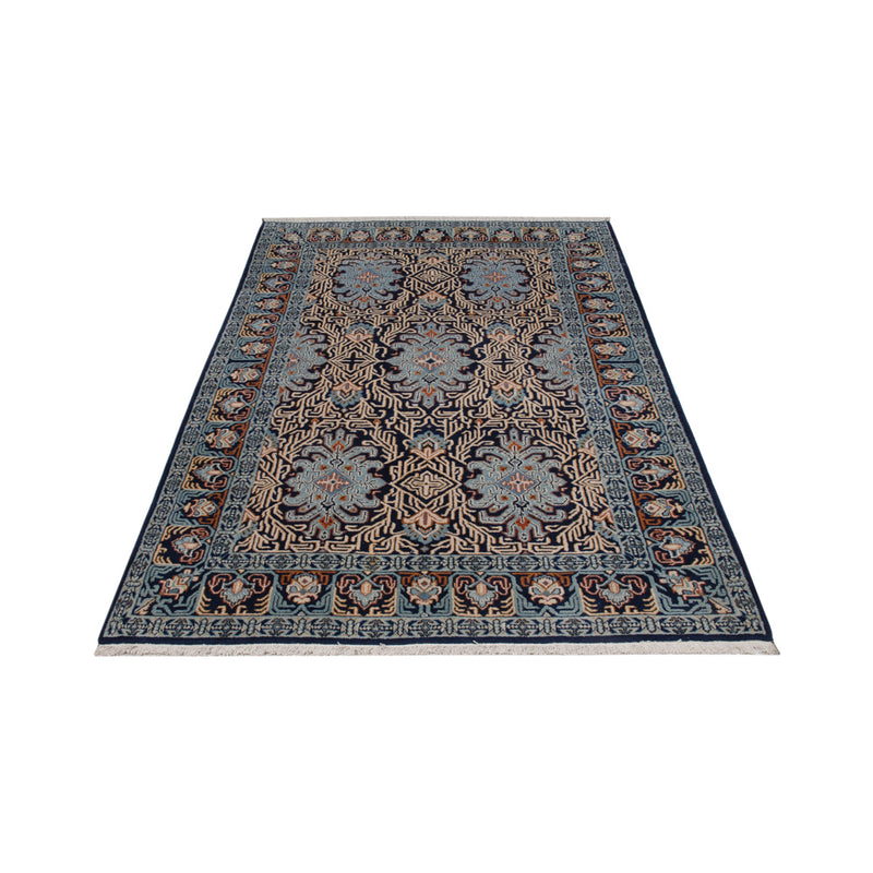 Perserteppich - Keshan - 208 x 134 cm - petrolblau