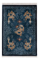 Kinesisk silke Tæppe 187x123cm - Orientalsk tæppe