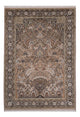 Silketæppe - Kashmir Silk - 188 x 126 cm - mørk beige