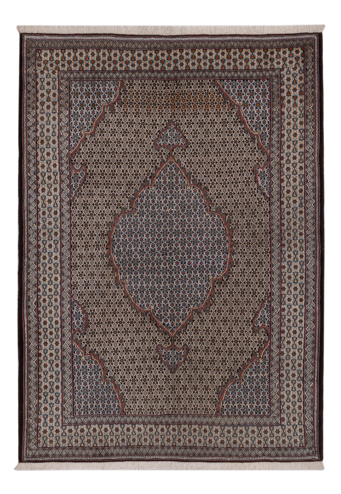 Persisk tæppe - Tabriz - Royal - 202 x 135 cm - mørk beige