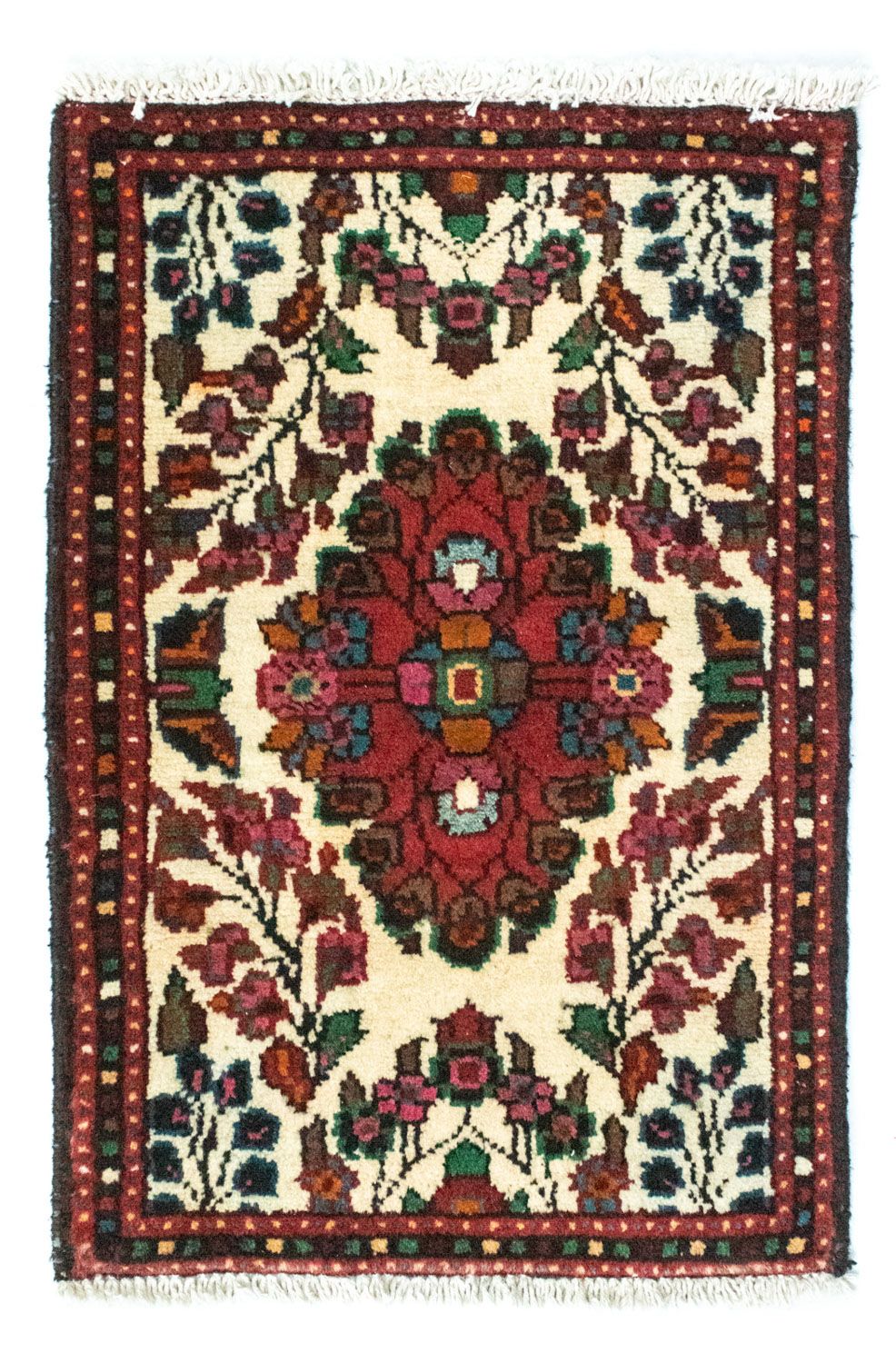 Persisk tæppe - Nomadisk - 65 x 45 cm - beige