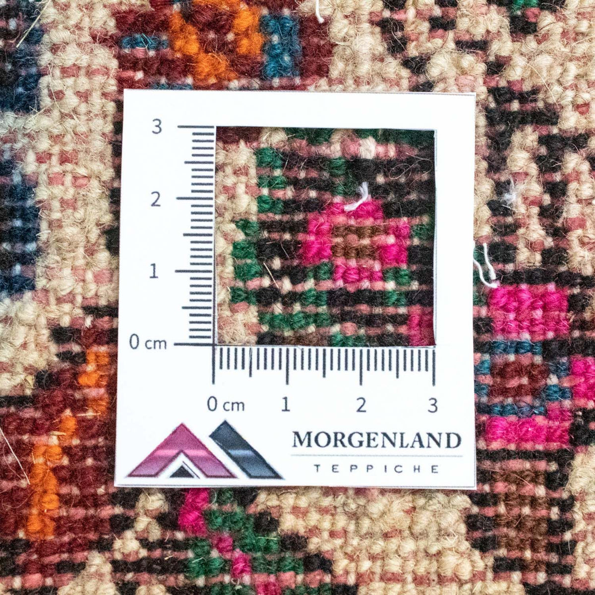 Persisk tæppe - Nomadisk - 65 x 45 cm - beige