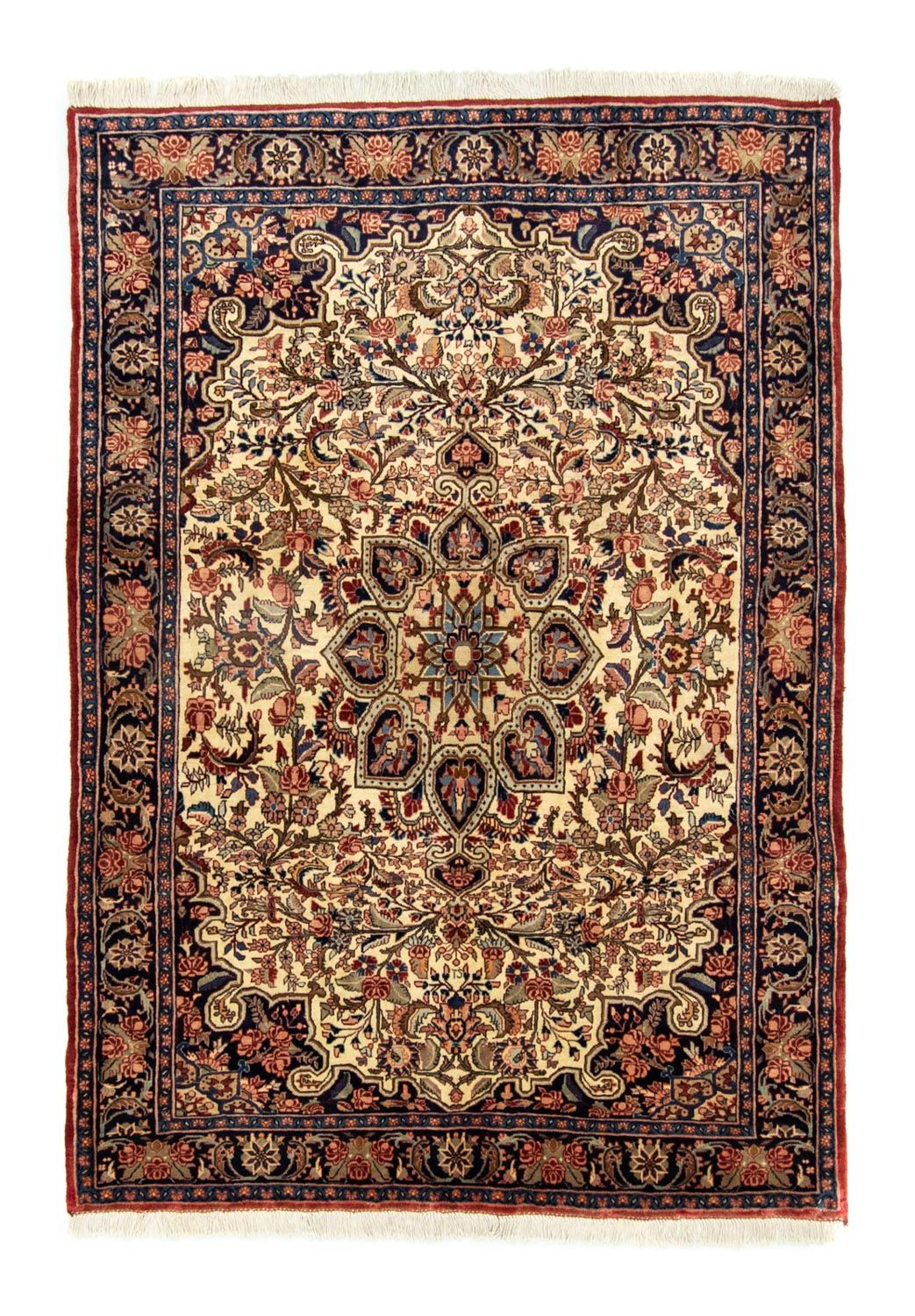 Persisk tæppe - Bijar - 197 x 140 cm - blå