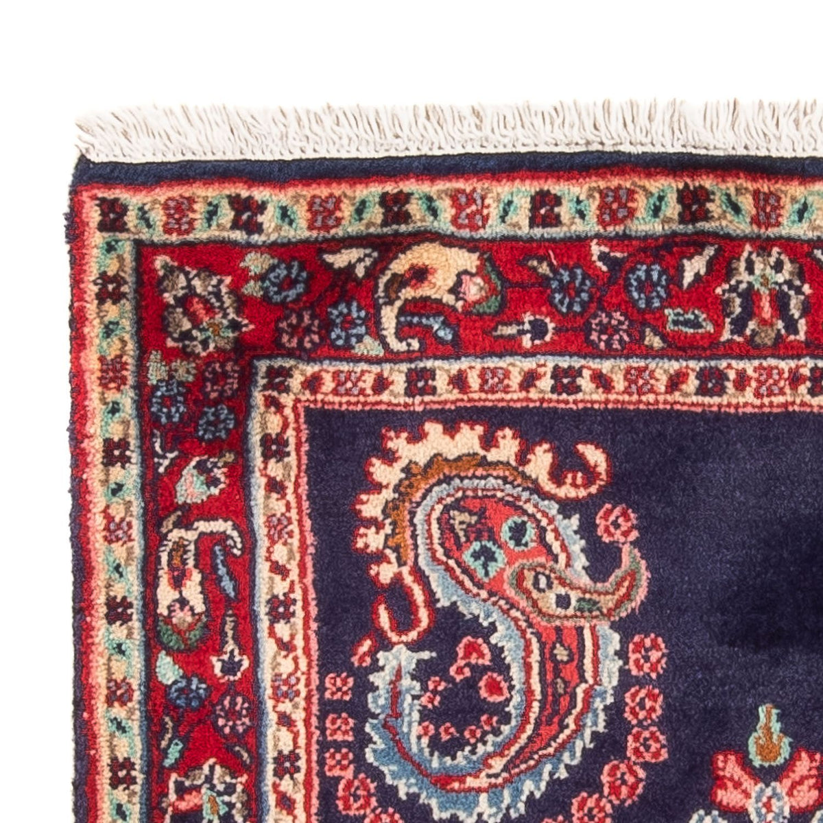 Persisk tæppe - Classic - 96 x 66 cm - mørkeblå