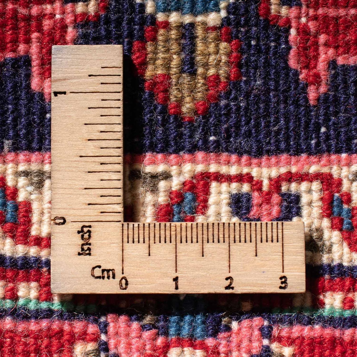 Persisk tæppe - Nomadisk - 88 x 69 cm - mørkeblå