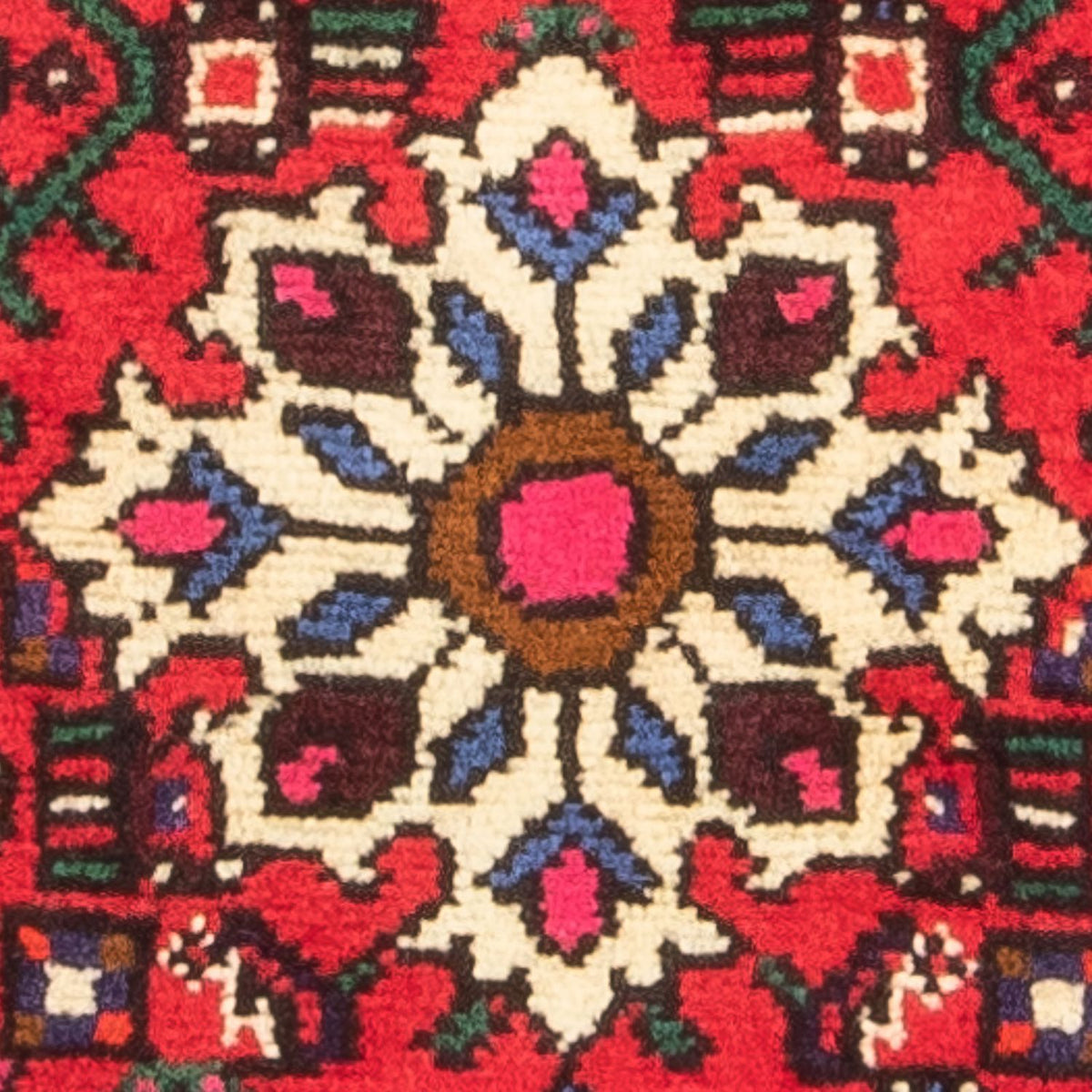 Persisk tæppe - Nomadisk - 100 x 70 cm - rød