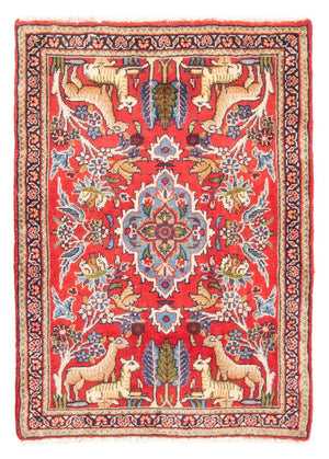 Persisk tæppe - Classic - 98 x 69 cm - rød
