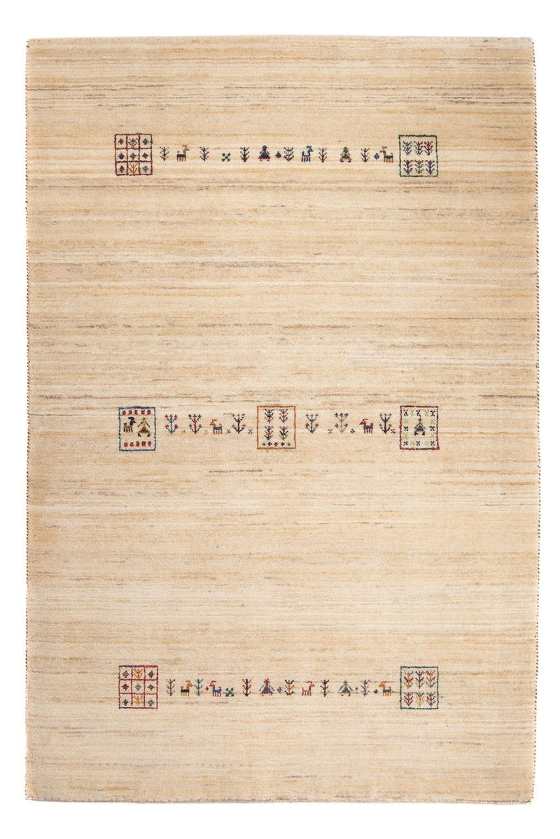 Gabbeh Tæppe - Loribaft Persisk - 159 x 100 cm - beige