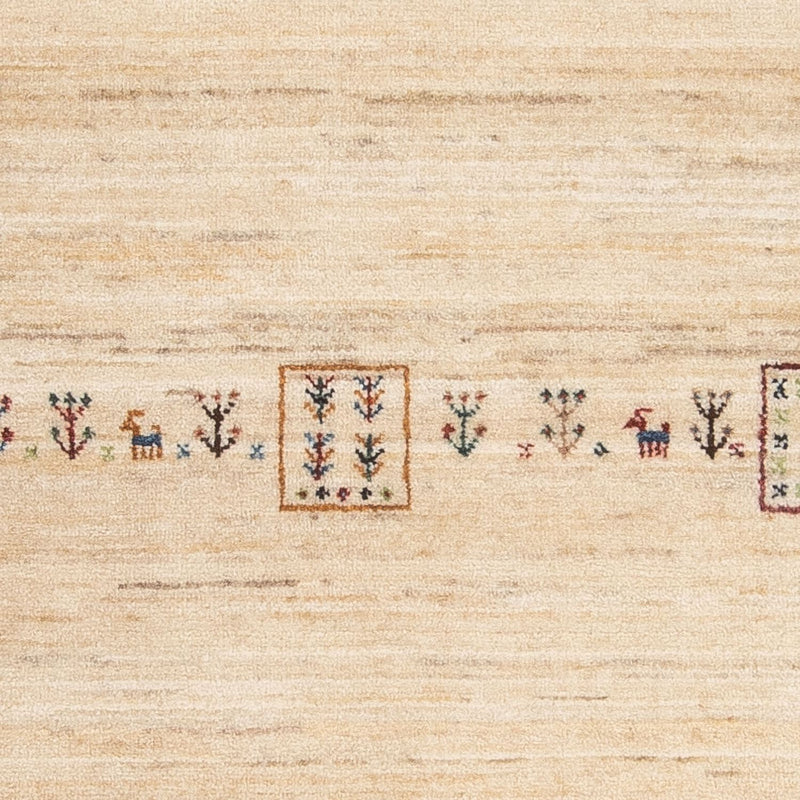 Gabbeh Tæppe - Loribaft Persisk - 159 x 100 cm - beige