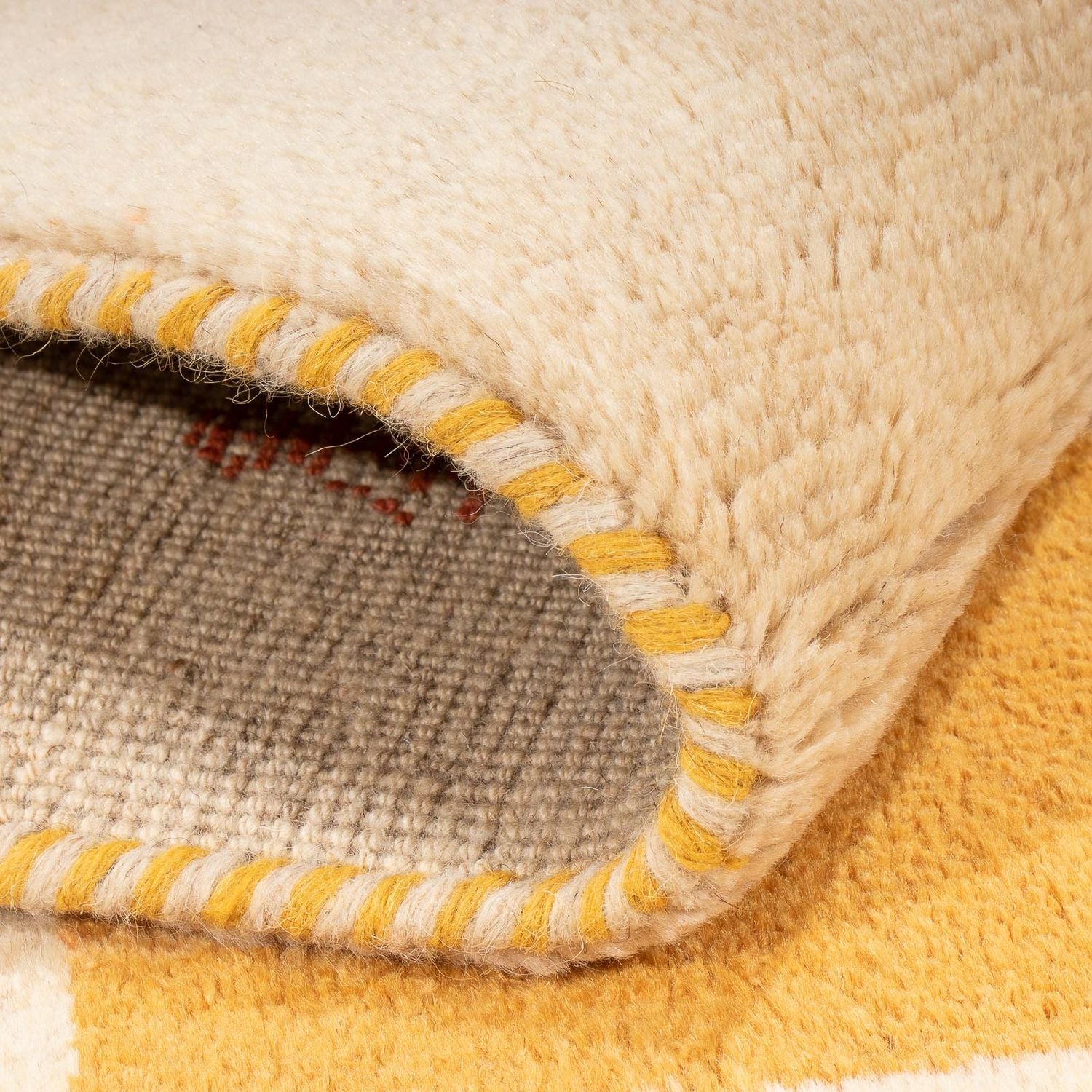 Gabbeh-tæppe - Persisk - 153 x 98 cm - beige