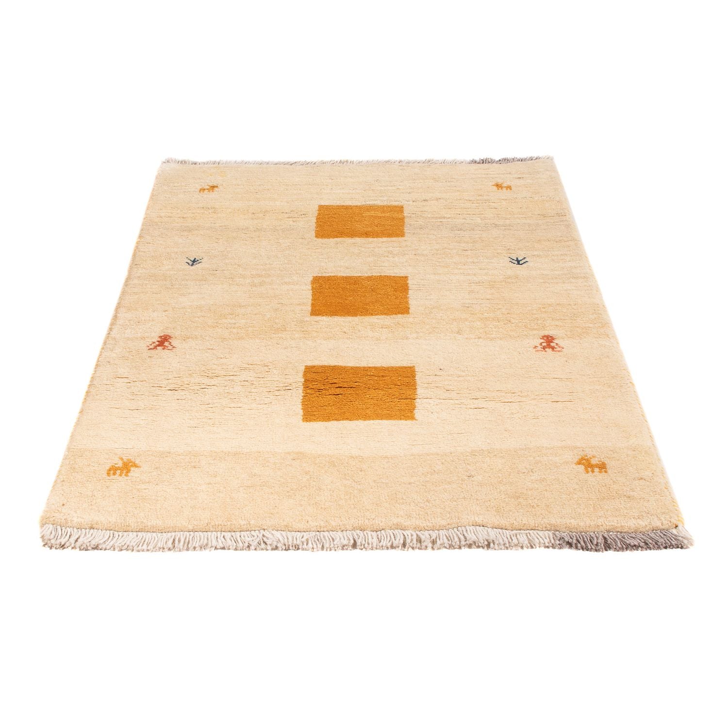 Gabbeh-tæppe - Persisk - 153 x 98 cm - beige