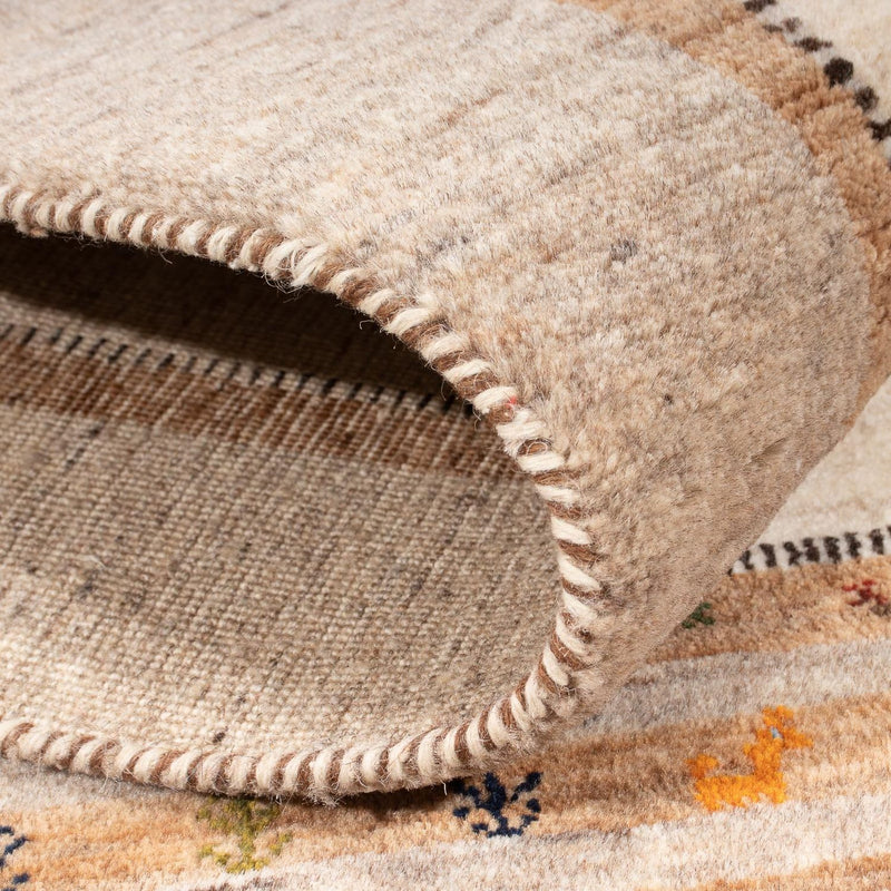 Gabbeh Tæppe - Loribaft Persisk - 157 x 98 cm - natur