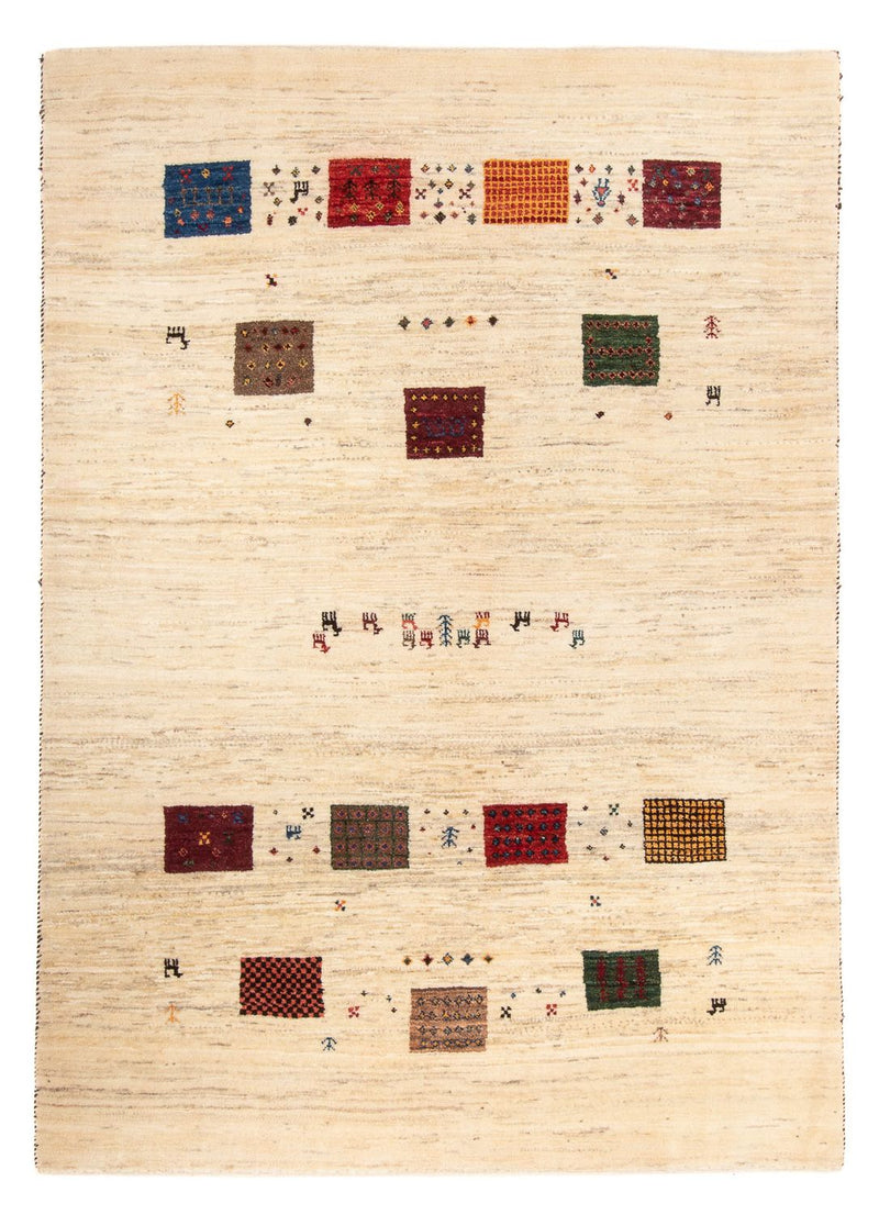 Gabbeh Tæppe - Loribaft Persisk - 185 x 128 cm - flerfarvet