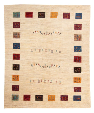 Gabbeh Tæppe - Loribaft Persisk - 194 x 151 cm - flerfarvet