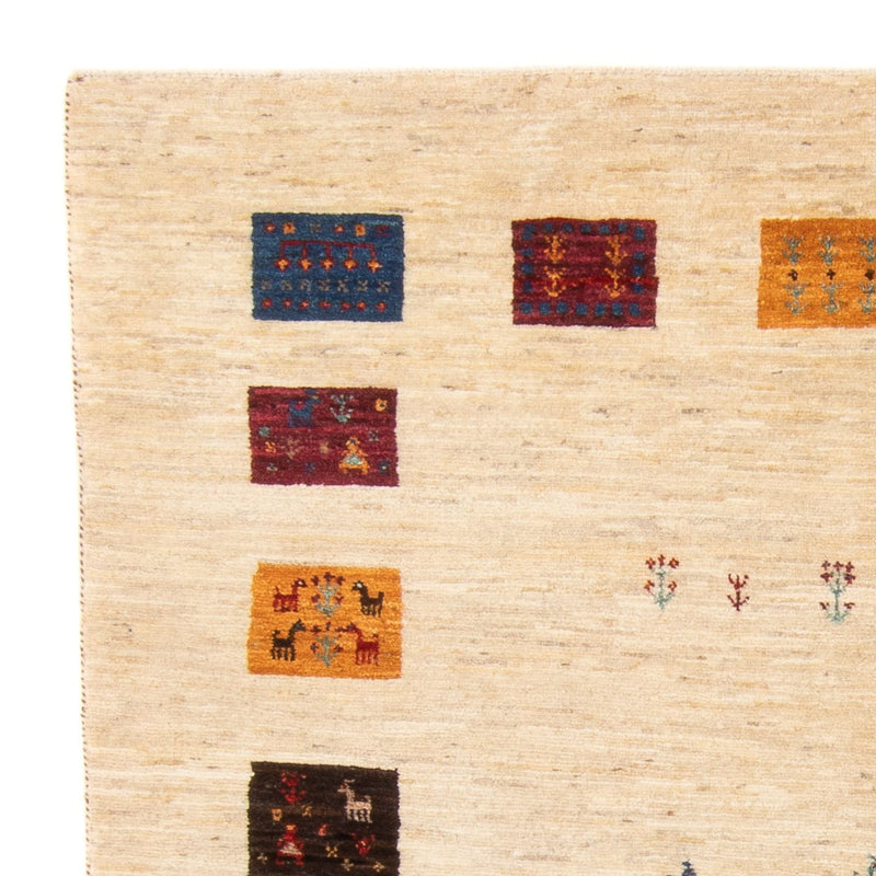 Gabbeh Tæppe - Loribaft Persisk - 194 x 151 cm - flerfarvet
