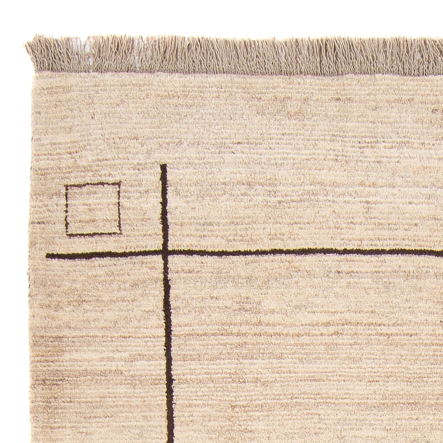 Berber tæppe - 205 x 158 cm - beige