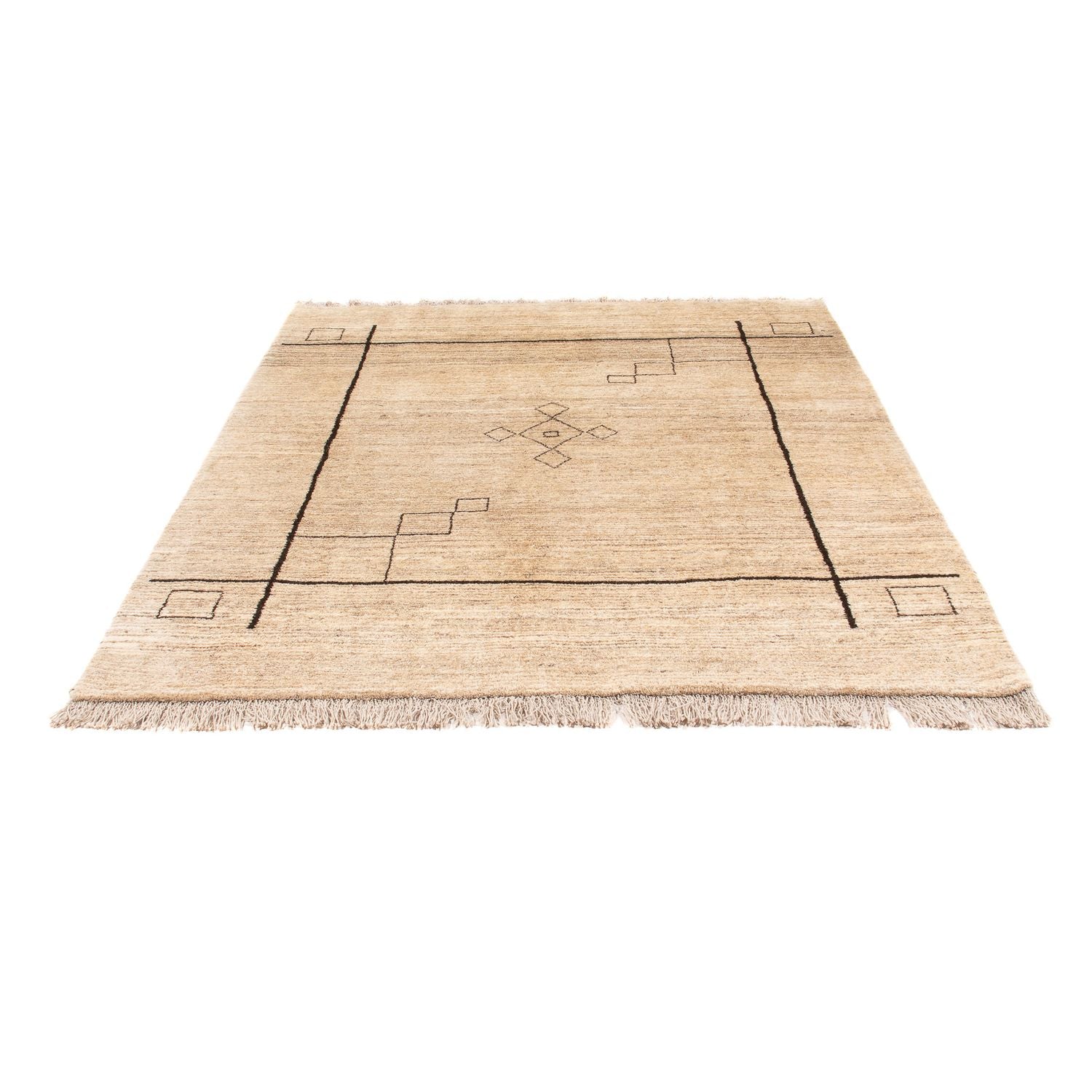 Berber tæppe - 205 x 158 cm - beige