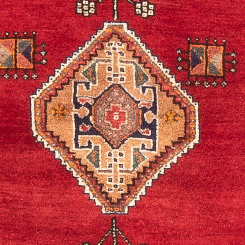 Løber Gabbeh-tæppe - Kashkuli Persisk - 234 x 82 cm - rød