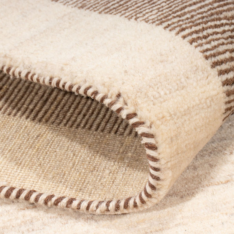 Løber Gabbeh Tæppe - Loribaft Persisk - 209 x 83 cm - beige