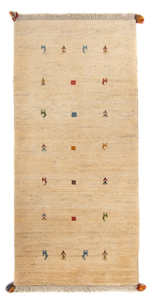 Løber Gabbeh-tæppe - Persisk - 200 x 82 cm - beige