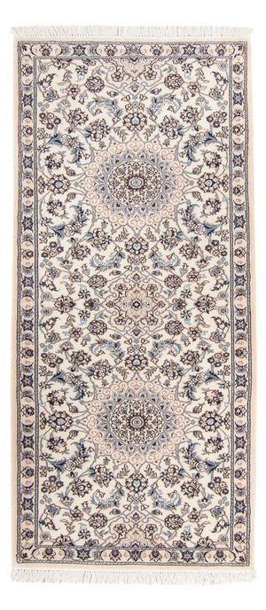 Løber Persisk tæppe - Nain - Royal - 208 x 82 cm - beige