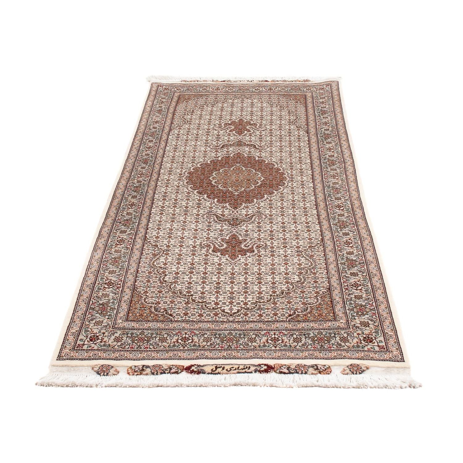 Løber Persisk tæppe - Tabriz - Royal - 212 x 82 cm - beige