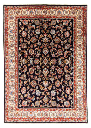 Persisk tæppe - Royal - 235 x 174 cm - mørkeblå