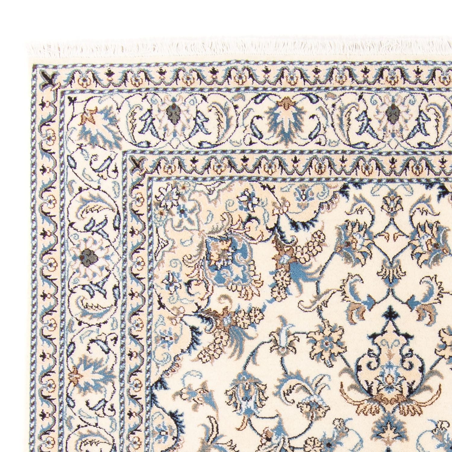 Persisk tæppe - Nain - 237 x 167 cm - beige