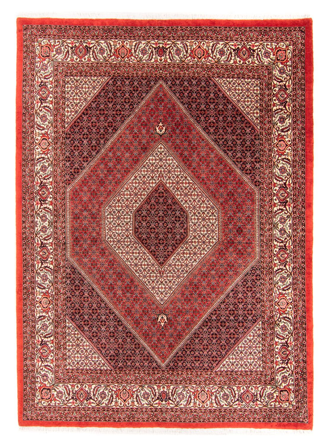 Persisk tæppe - Bijar - Royal - 240 x 175 cm - rød