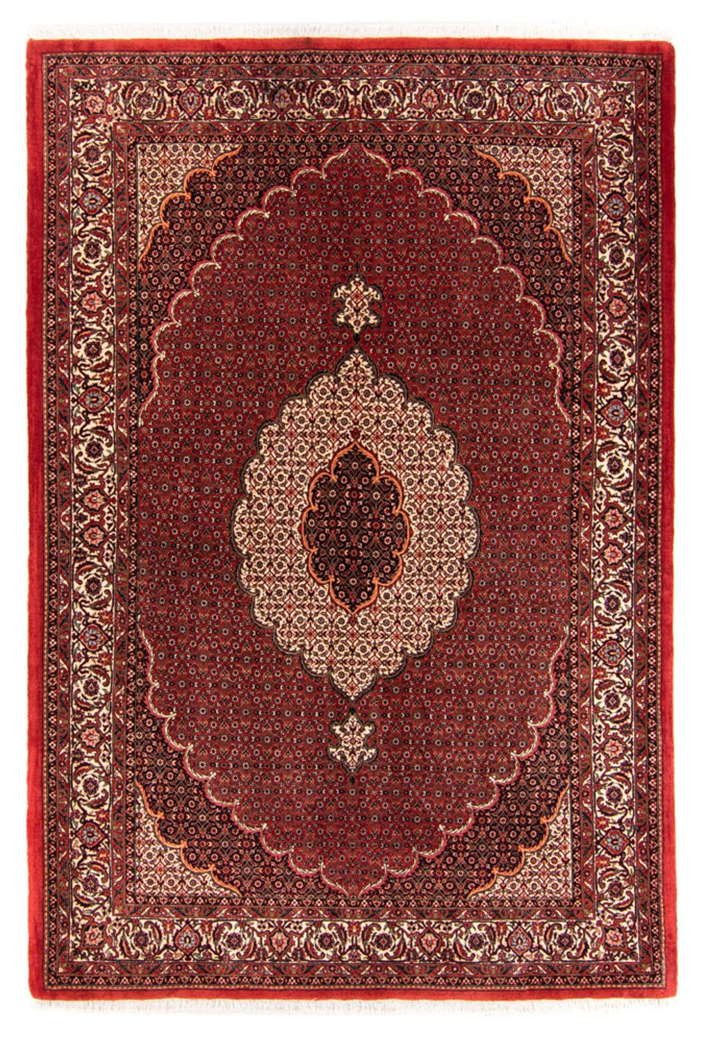 Persisk tæppe - Bijar - Royal - 234 x 168 cm - rød