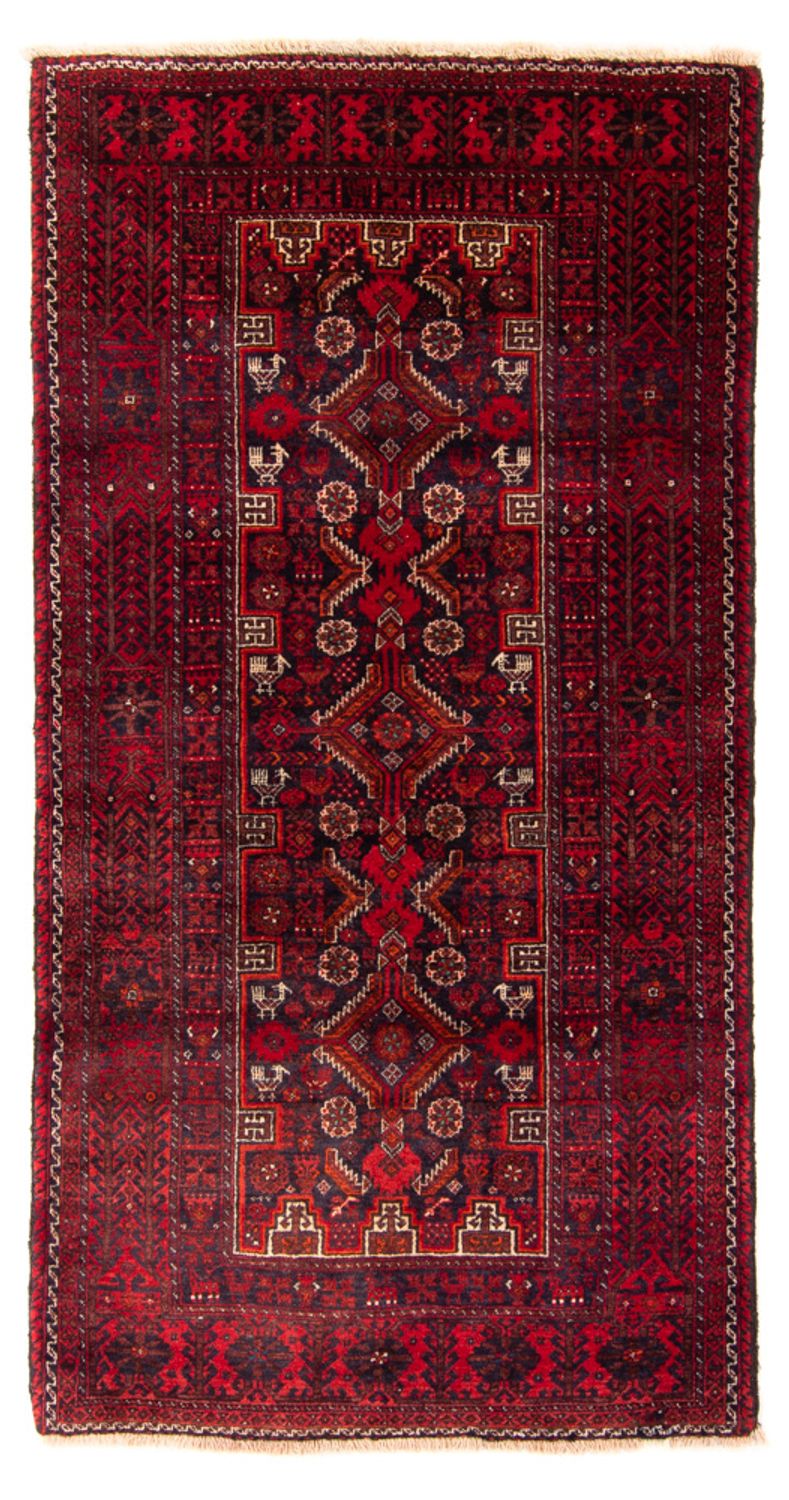 Løber Baluch-tæppe - 182 x 96 cm - rød