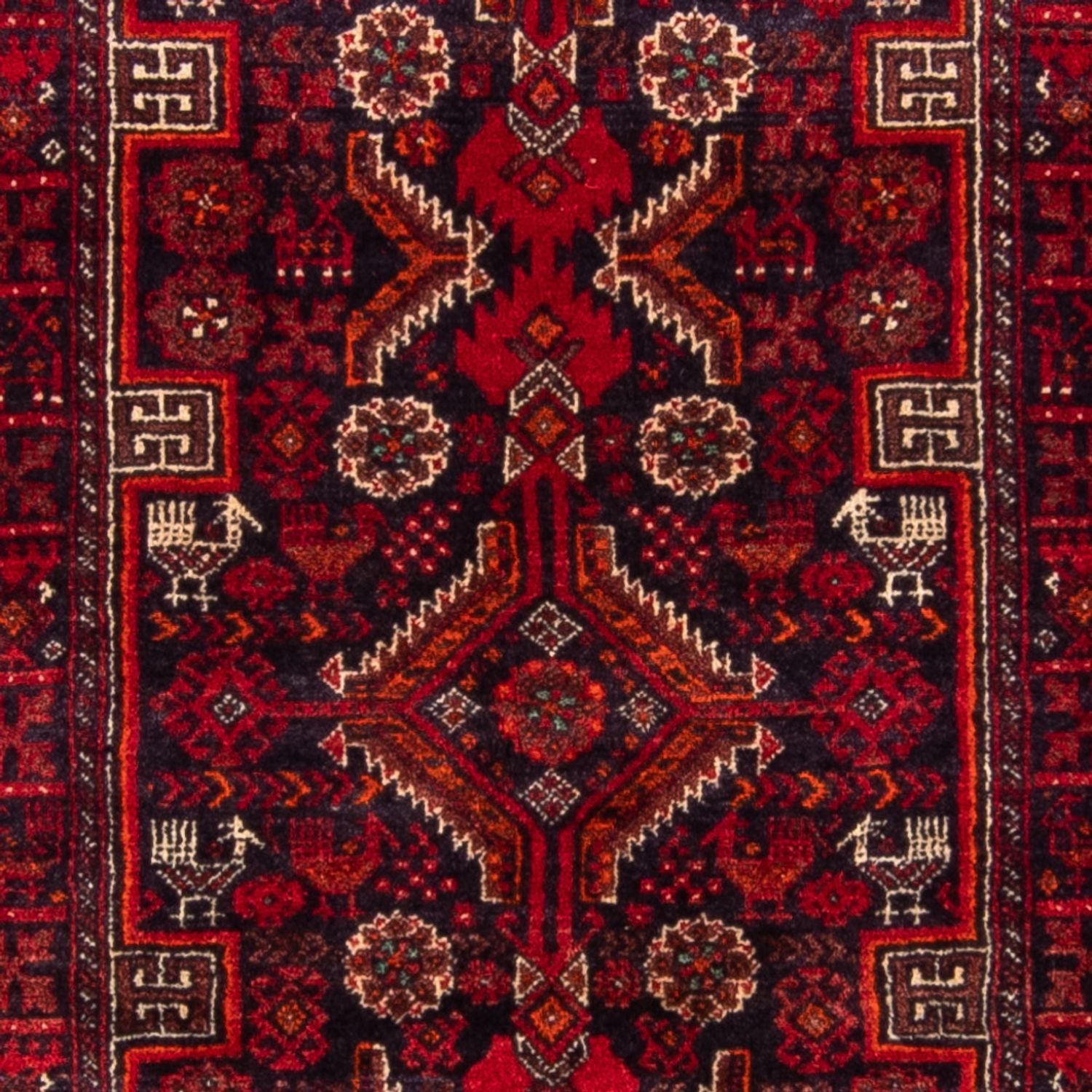 Løber Baluch-tæppe - 182 x 96 cm - rød