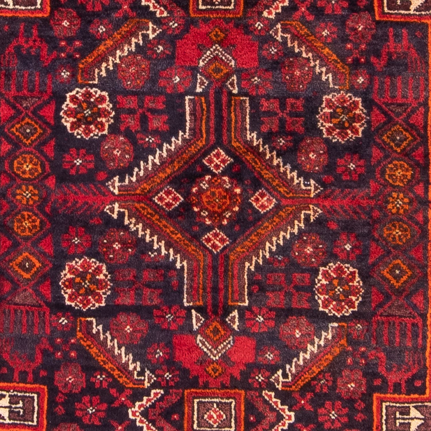 Løber Baluch-tæppe - 202 x 110 cm - rød
