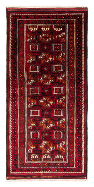 Løber Baluch-tæppe - 190 x 90 cm - rød