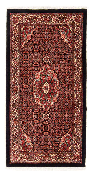 Persisk tæppe - Bijar - 145 x 72 cm - mørkeblå