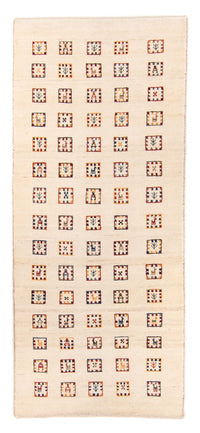 Løber Gabbeh Tæppe - Loribaft Persisk - 200 x 82 cm - beige