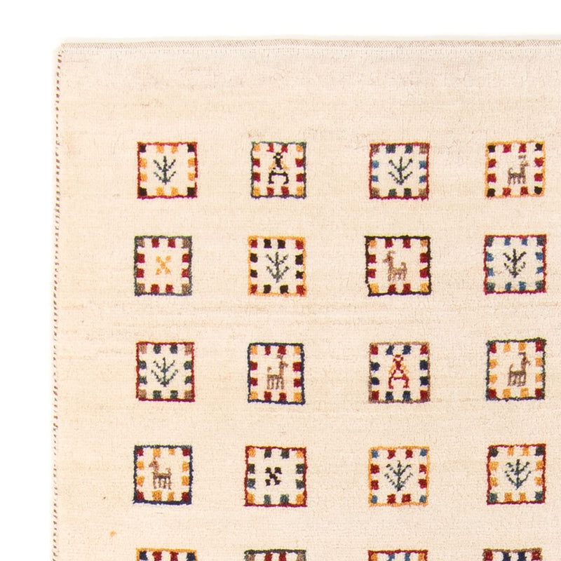 Løber Gabbeh Tæppe - Loribaft Persisk - 200 x 82 cm - beige