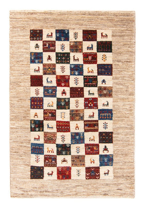 Gabbeh Tæppe - Loribaft Persisk - 129 x 81 cm - flerfarvet