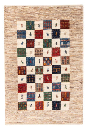 Gabbeh Tæppe - Loribaft Persisk - 125 x 86 cm - flerfarvet
