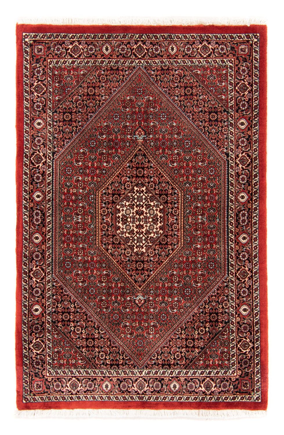 Persisk tæppe - Bijar - Royal - 140 x 92 cm - rød