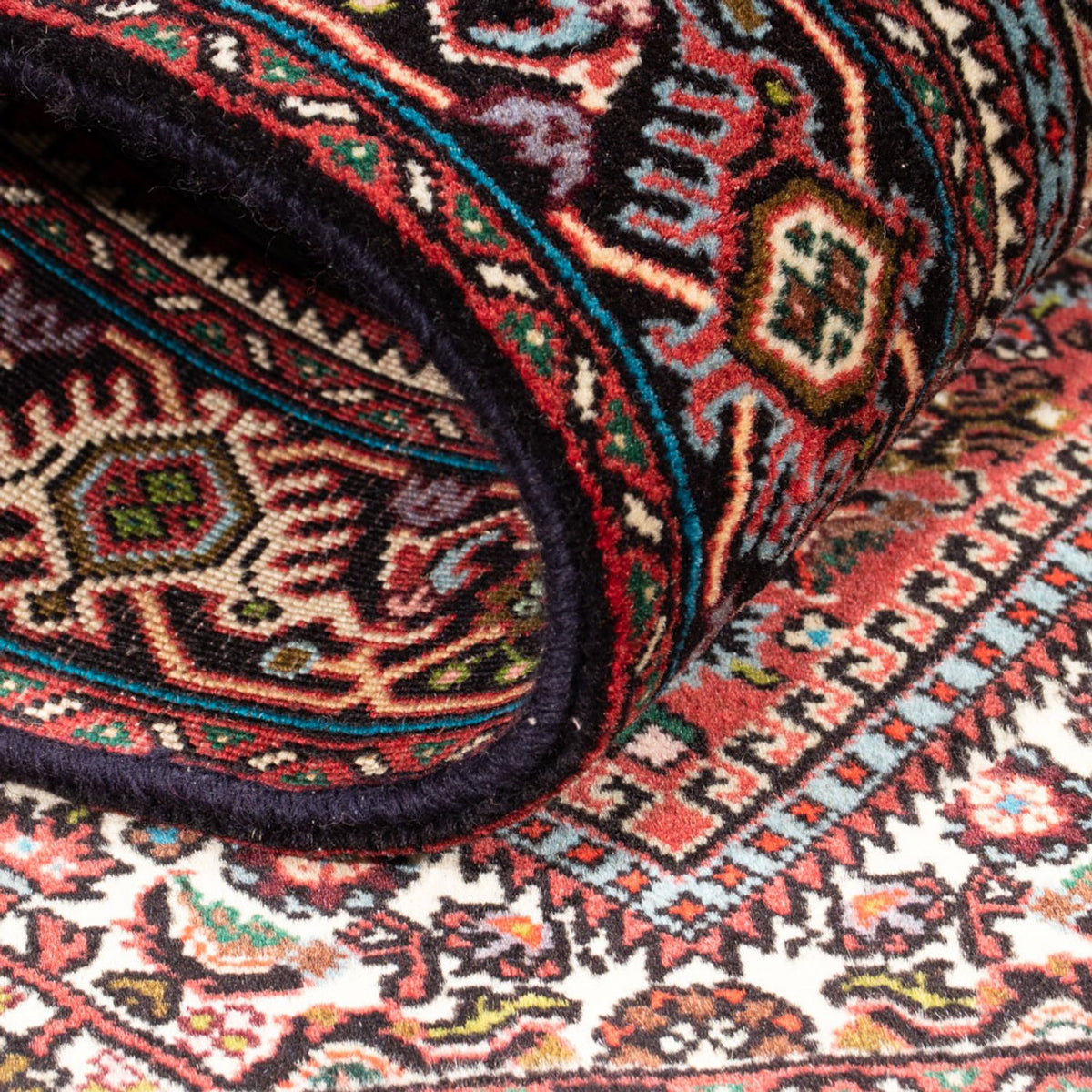 Persisk tæppe - Bijar - Royal - 140 x 82 cm - rød