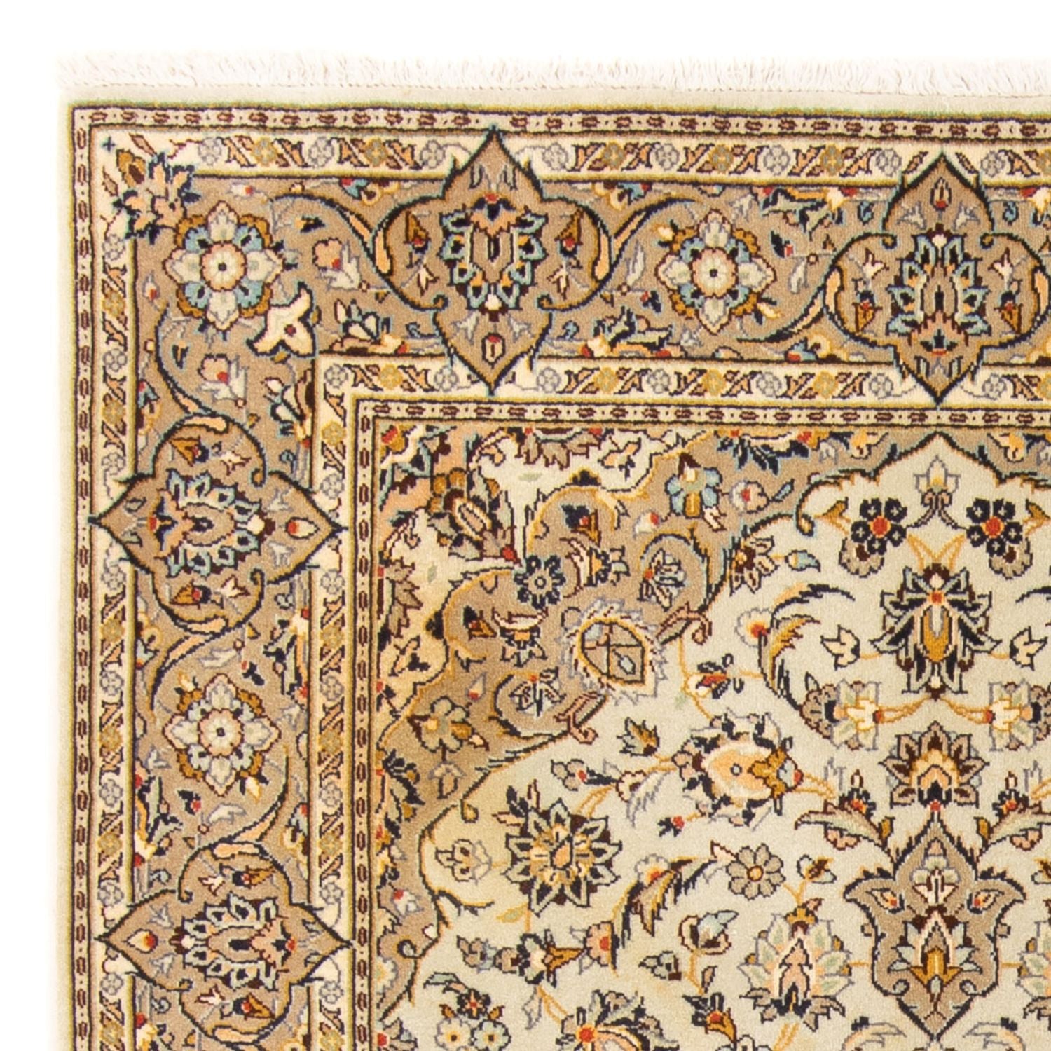 Persisk tæppe - Keshan - 171 x 118 cm - beige