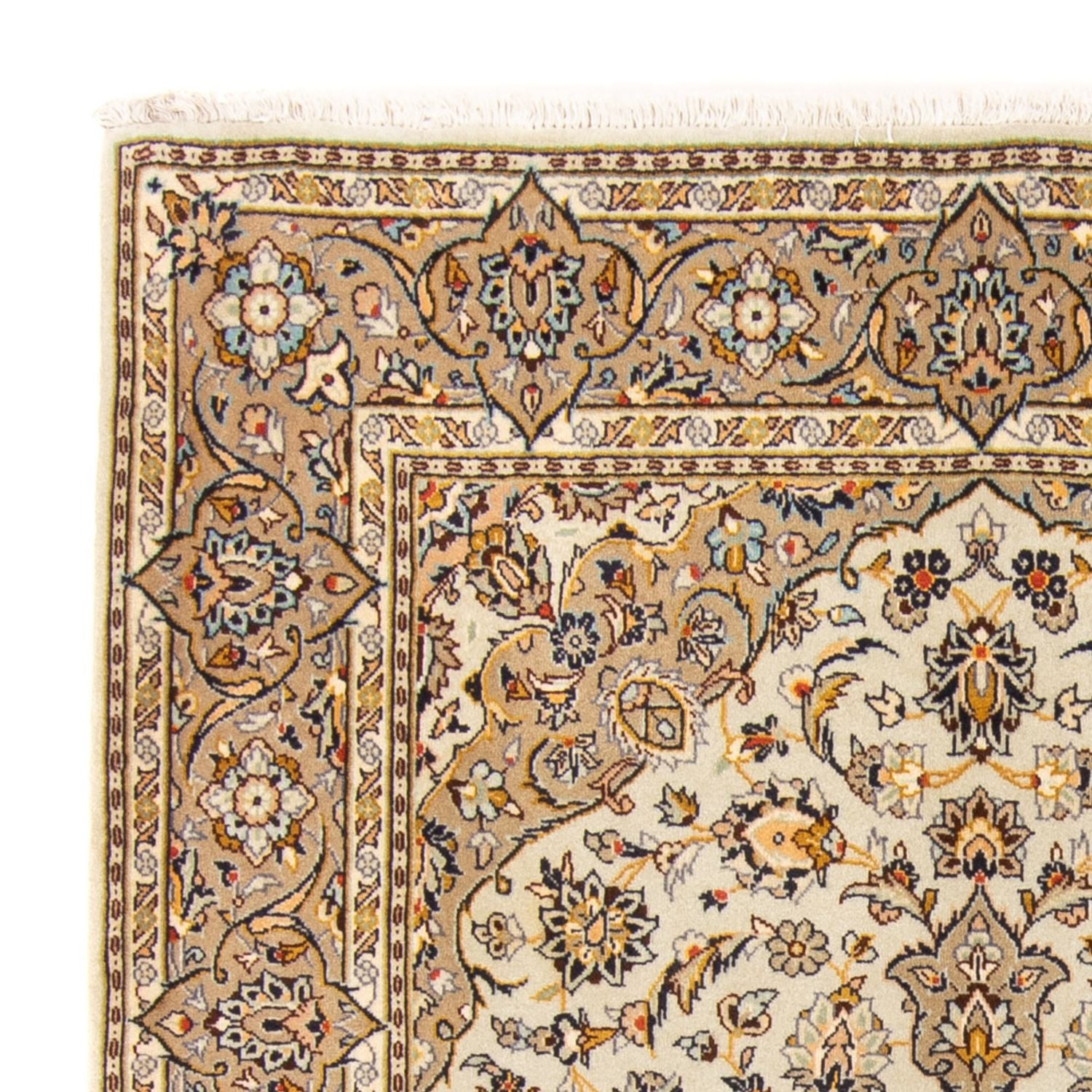 Persisk tæppe - Keshan - 170 x 118 cm - beige