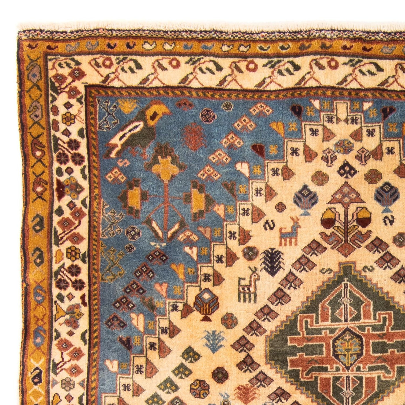 Persisk tæppe - Nomadisk - 158 x 120 cm - blå