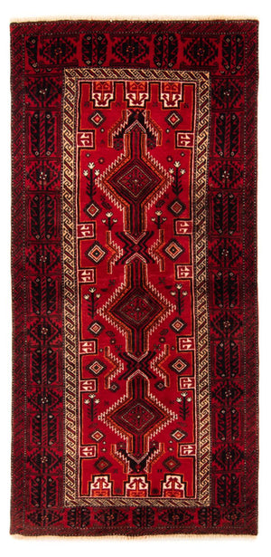 Løber Baluch-tæppe - 211 x 102 cm - rød