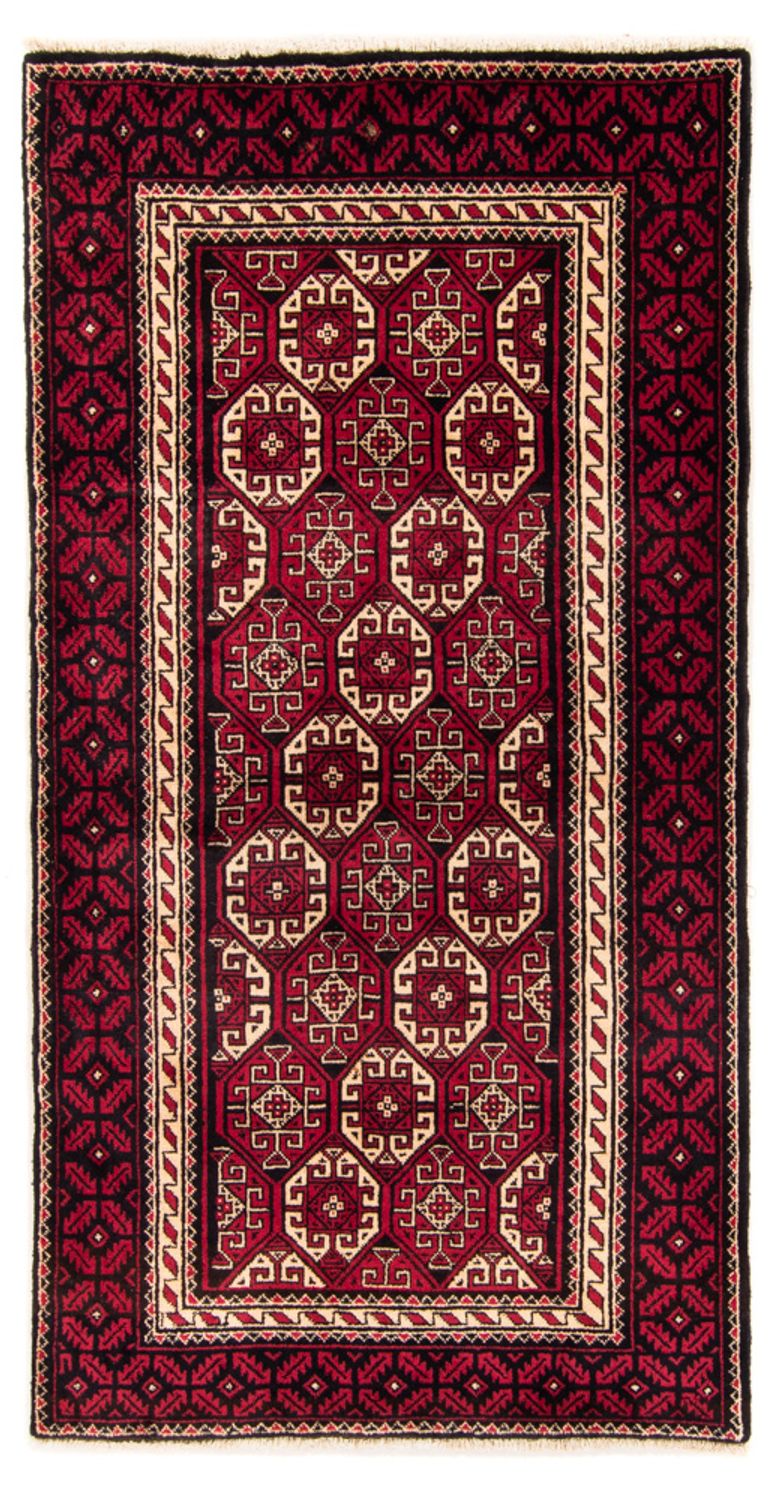 Løber Baluch-tæppe - 198 x 102 cm - rød