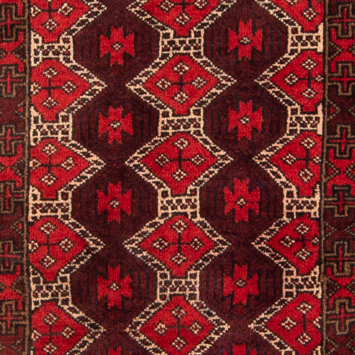 Løber Baluch-tæppe - 190 x 95 cm - rød