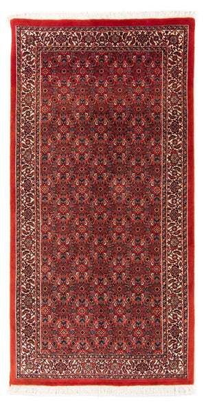 Løber Persisk tæppe - Bijar - Royal - 205 x 102 cm - rød