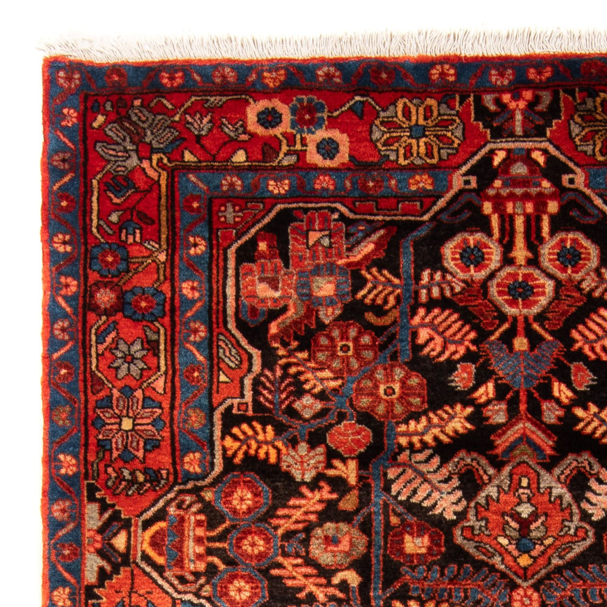 Persisk tæppe - Nomadisk - 196 x 122 cm - mørkeblå